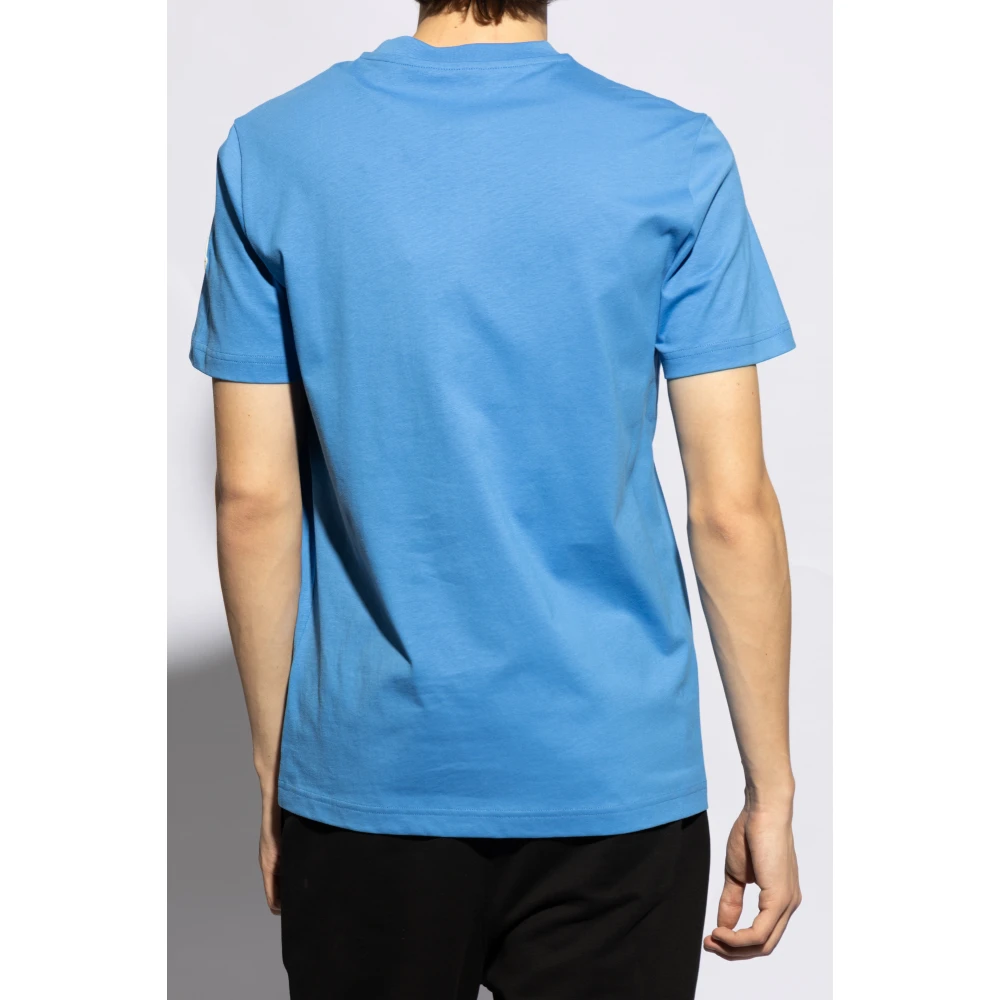 Moncler Logo-bedrukt T-shirt Blue Heren