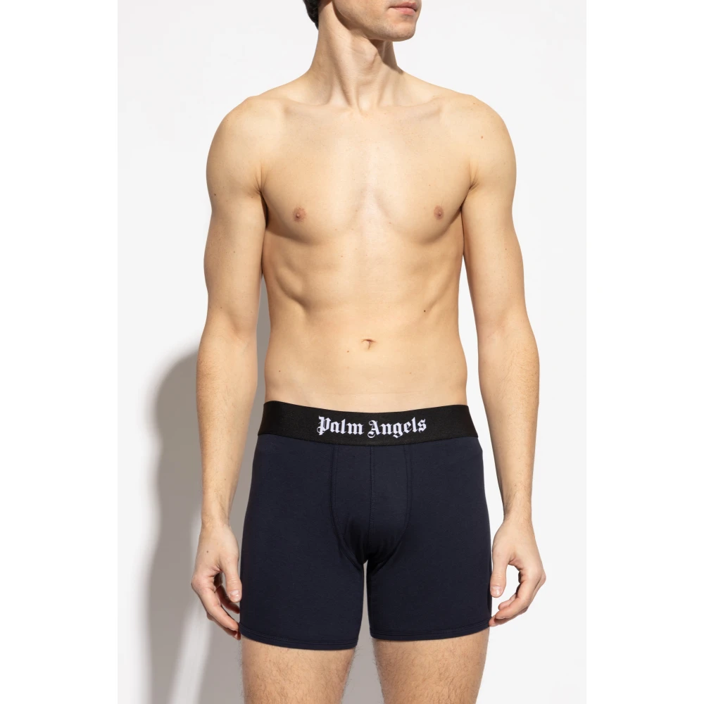 Palm Angels Driepak boxers met logo Multicolor Heren