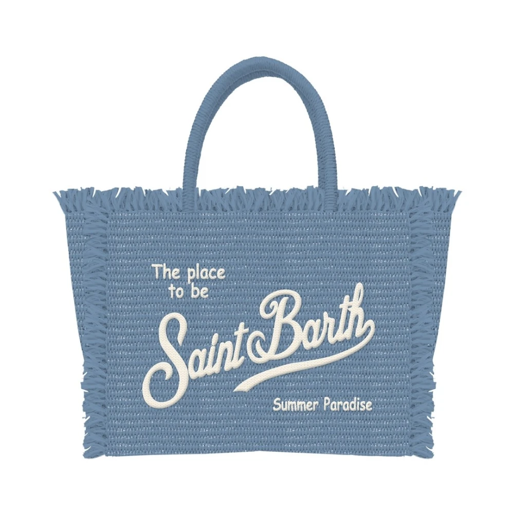 MC2 Saint Barth Stro Colette Strandtas Blauw Denim Blue Dames