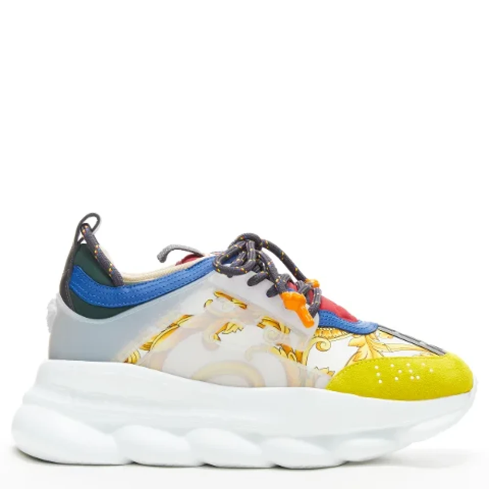 Yellow sales versace sneakers