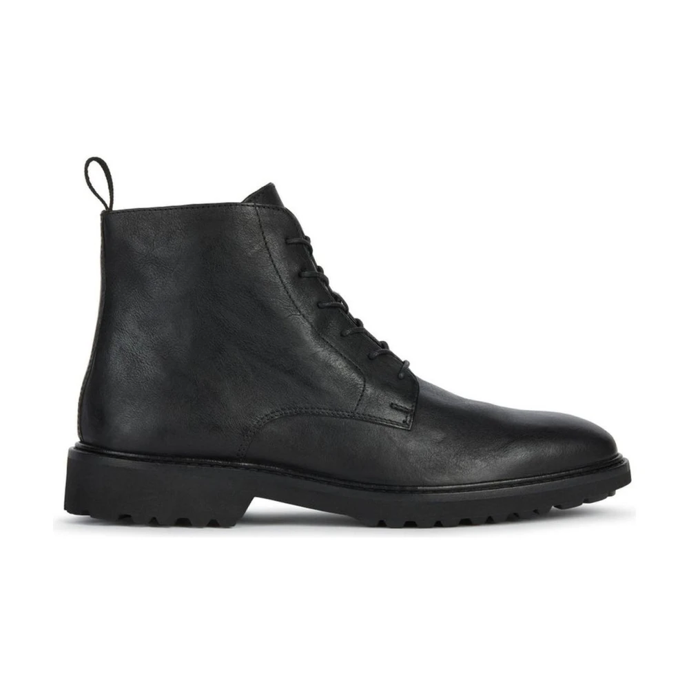 Geox Black Lace-Up Boots, Male, 7 Uk, Ankle Boots