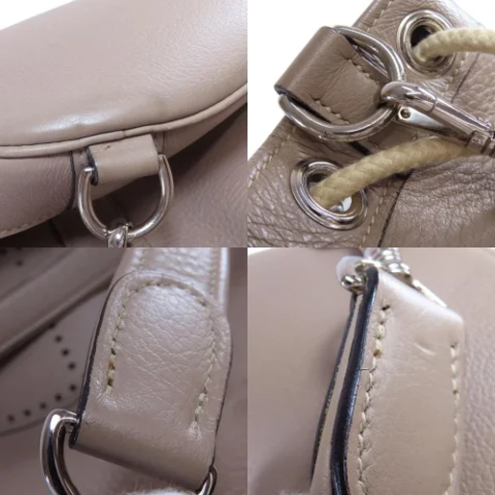Hermès Vintage Pre-owned Leather totes Gray Dames