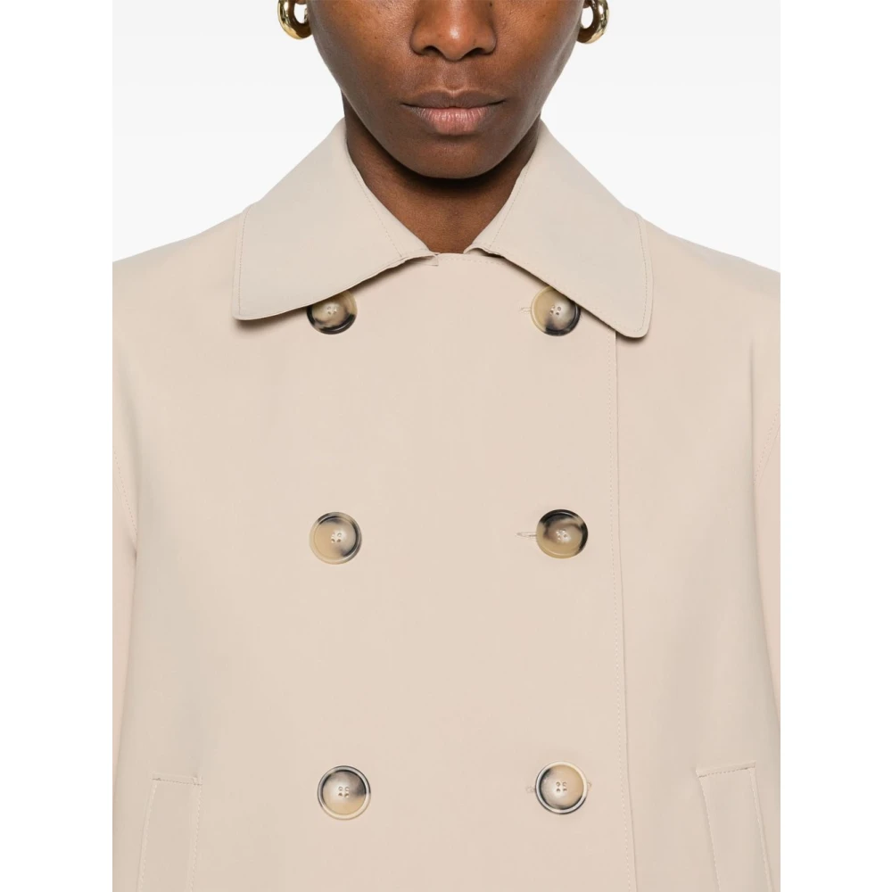 Harris Wharf London Cropped Trench Scuba Beige Dames
