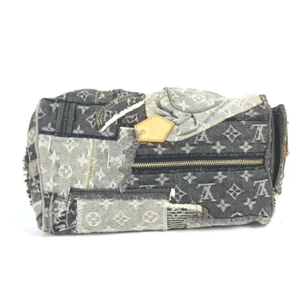 Louis Vuitton Vintage Pre-owned Denim louis-vuitton-bags Black Dames