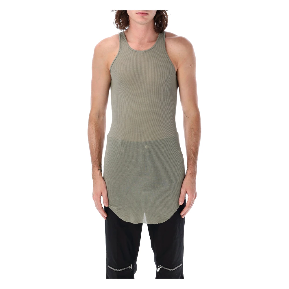 Rick Owens Geribbelde Tanktop Green Heren