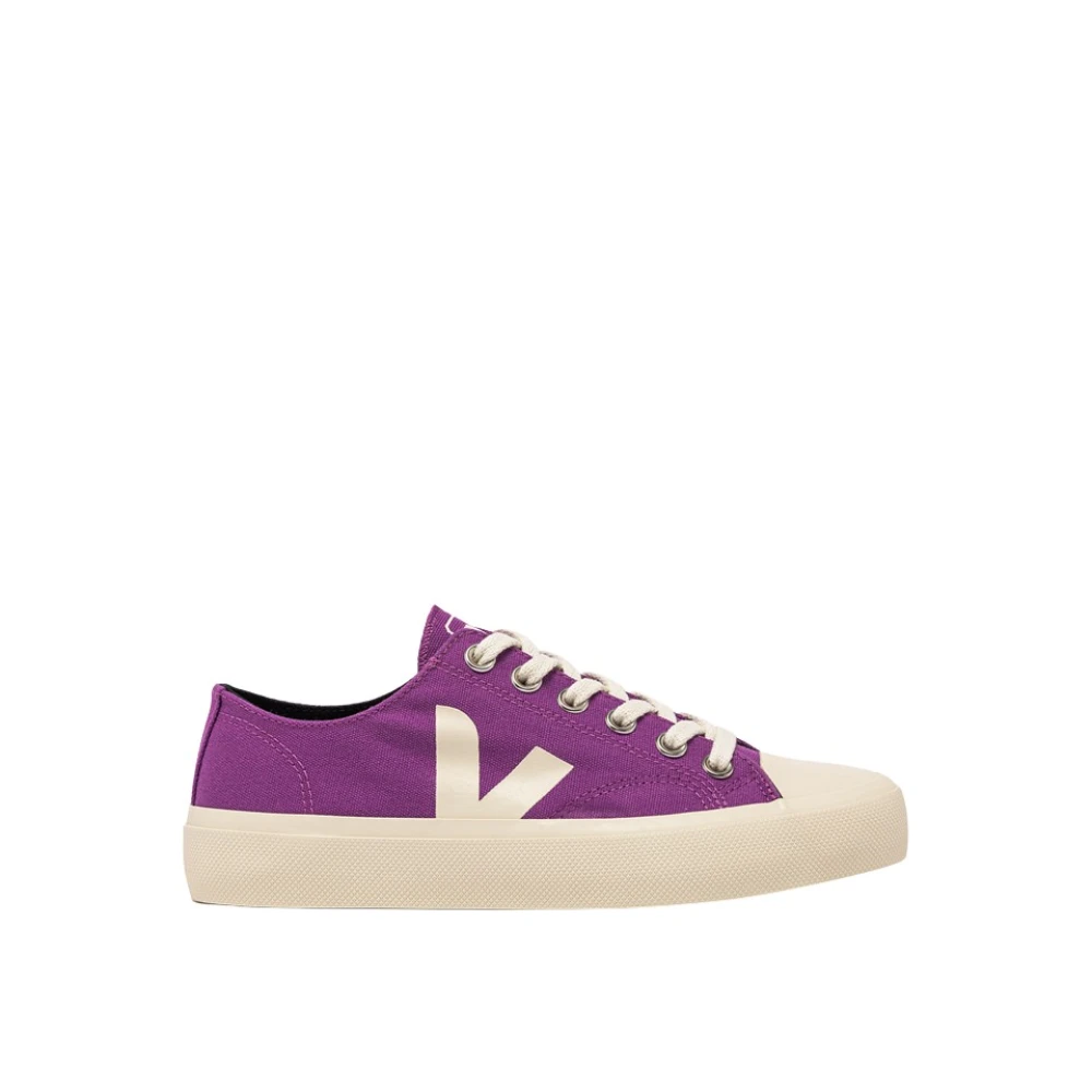 Veja Lage Sneakers van Biologisch Katoen Purple Dames