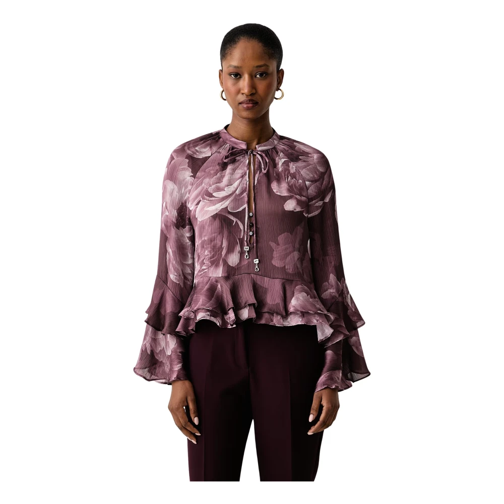 Guess Donna Rose Camicetta Da Con Volant Nicole - Immagine 2