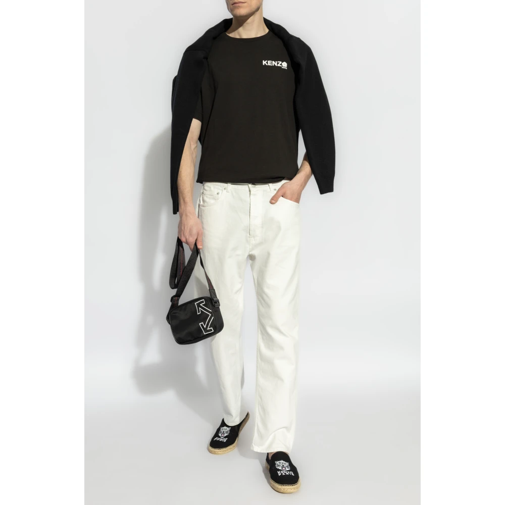 Kenzo T-shirt met bedrukt logo Black Heren