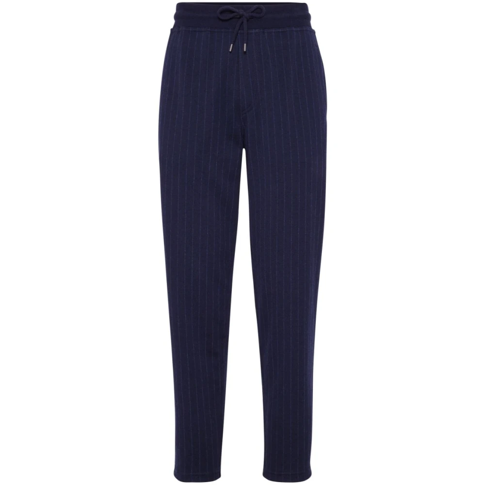 BRUNELLO CUCINELLI Blauwe Joggingbroek Blue Heren