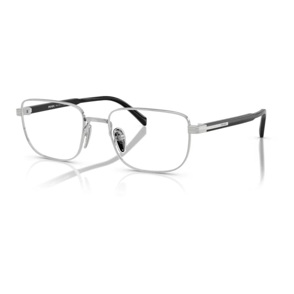 Prada Unisex Silver Eyewear Frames