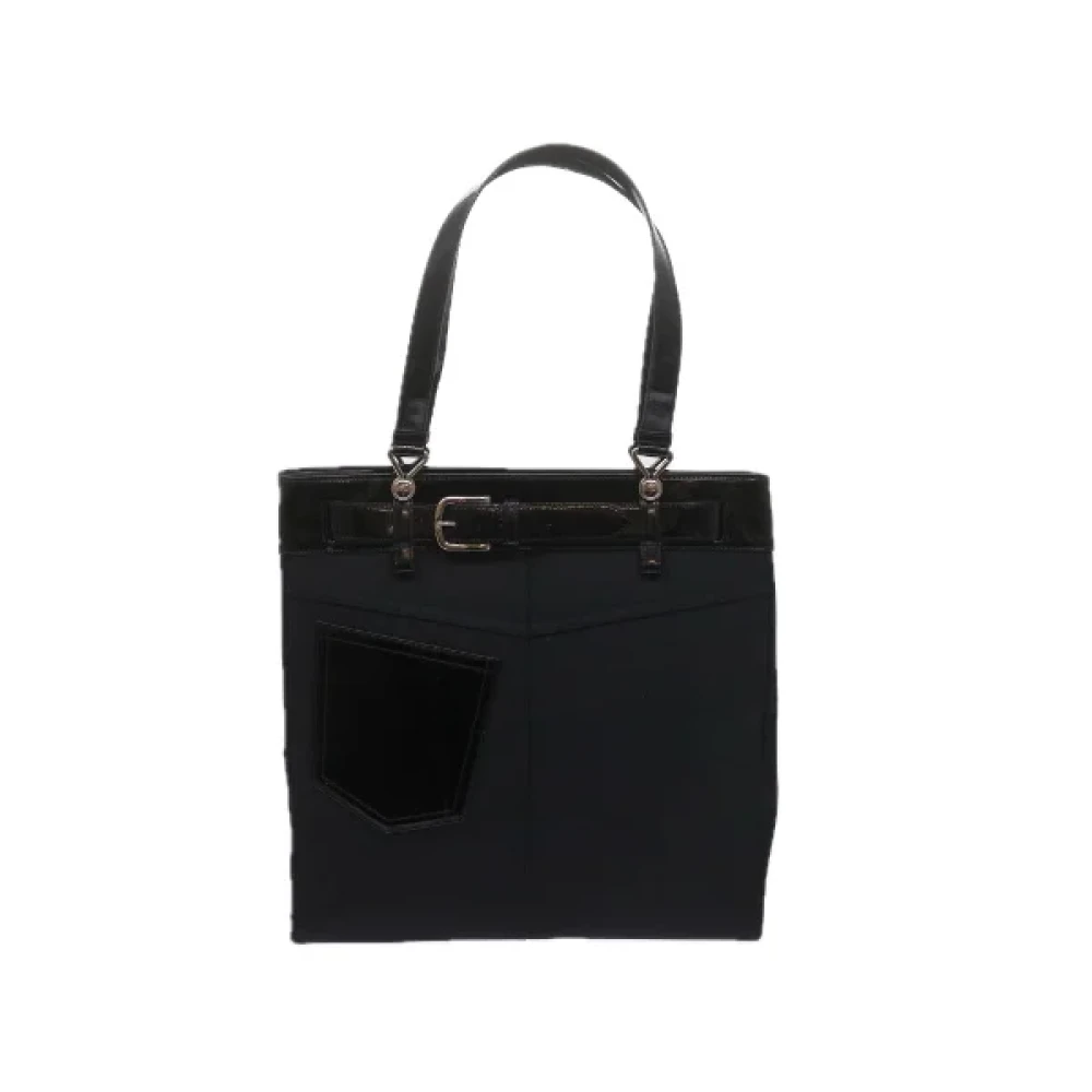 Dior Vintage Pre-owned Leather dior-bags Black Dames