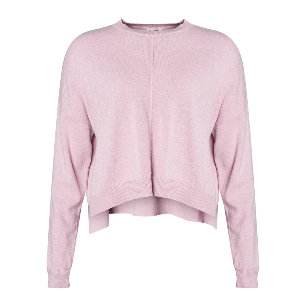 Lind Women's Pink Else Pullover - Round-Neck Knitwear - L/Xl - Knitwear