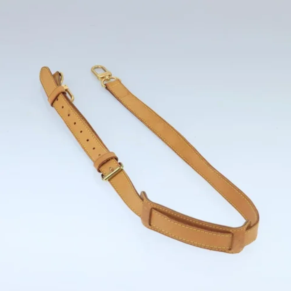 Louis Vuitton Vintage Pre-owned Leather belts Beige Dames