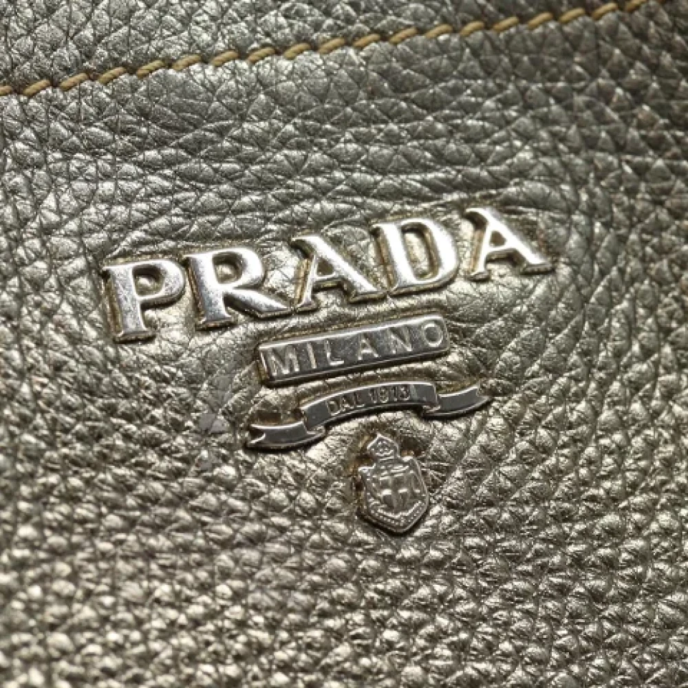 Prada Vintage Pre-owned Leather prada-bags Yellow Dames