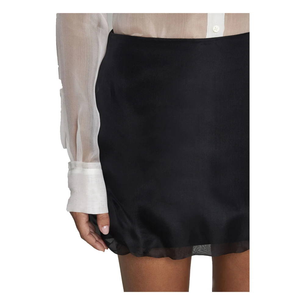 Blanca Vita Satijnen Minirok Black Dames
