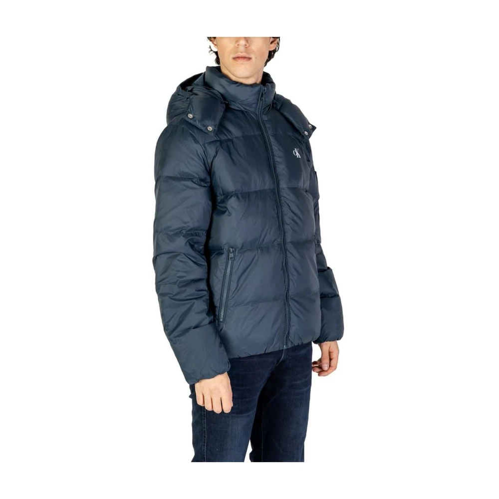 Calvin Klein Jeans Blauwe Gewatteerde Jas voor Mannen Blue Heren