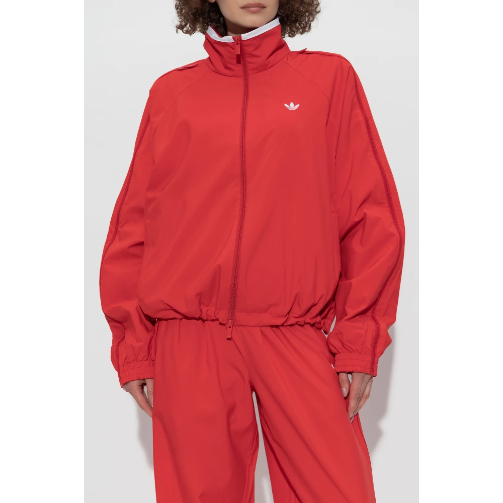 adidas Originals Lichtgewicht Jack met Logo Red Dames