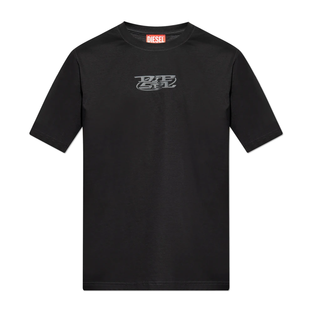 Diesel T-Must-Slits-N T-shirt Black Heren