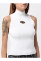 top-moderne-sans-manches-en-maille-cotelee