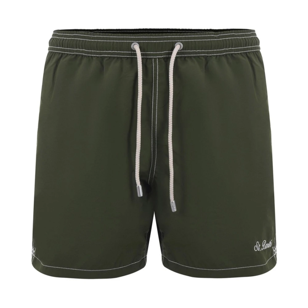 MC2 Saint Barth Groene Polyester Zwemkleding Boxerkostuum Green Heren