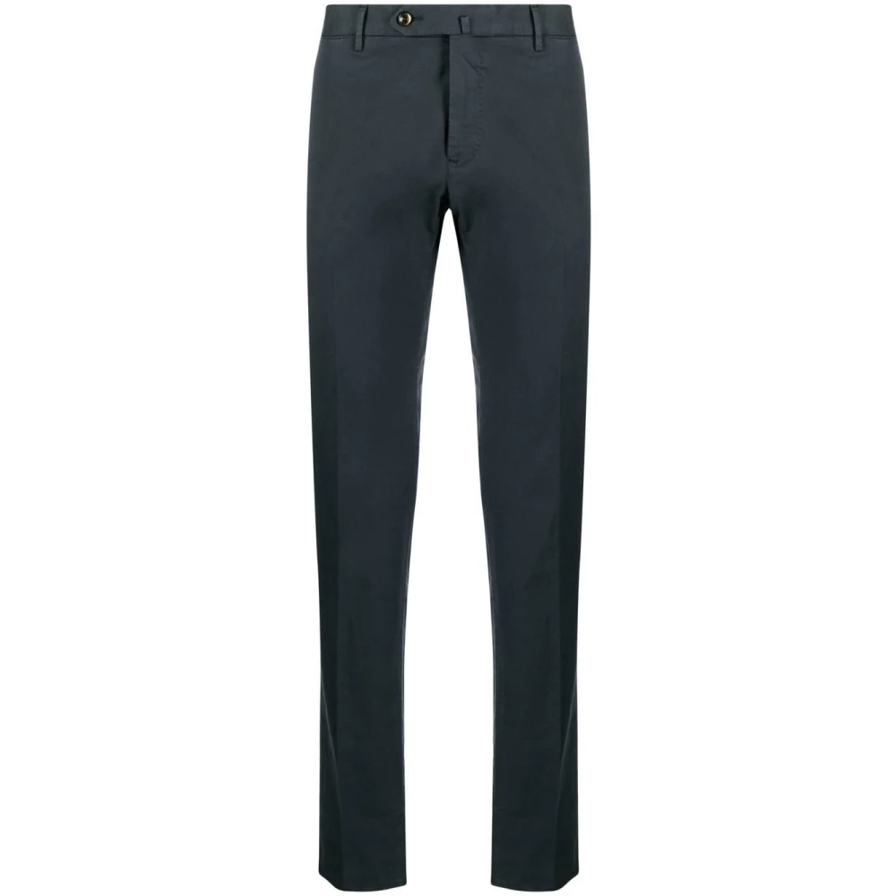 PT Torino Navy Skinny Broek met Middelhoge Taille Blue Heren