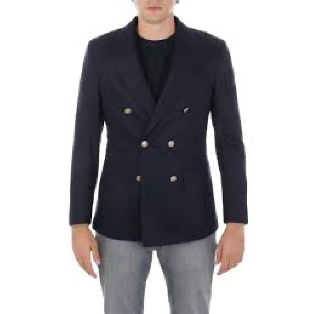 Eleventy Uomo Blu Giacche, 2XL, New,