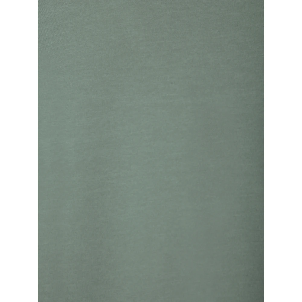Zanone Salie Groene Crepe T-shirt Green Heren