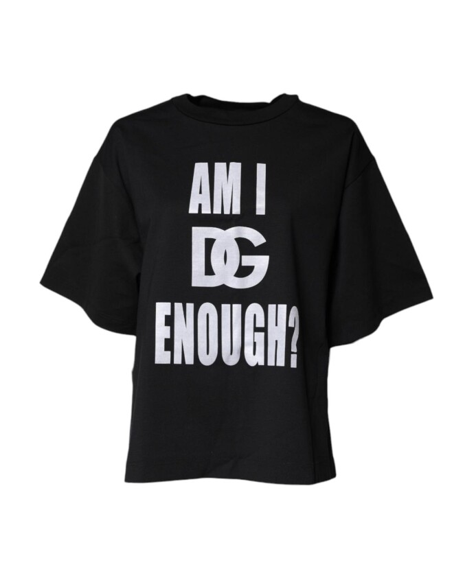 t-shirt-noir-a-logo-imprime-col-rond