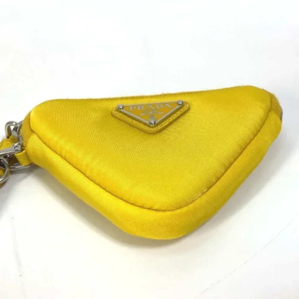 Prada Vintage Pre-owned Nylon prada-bags Yellow Dames