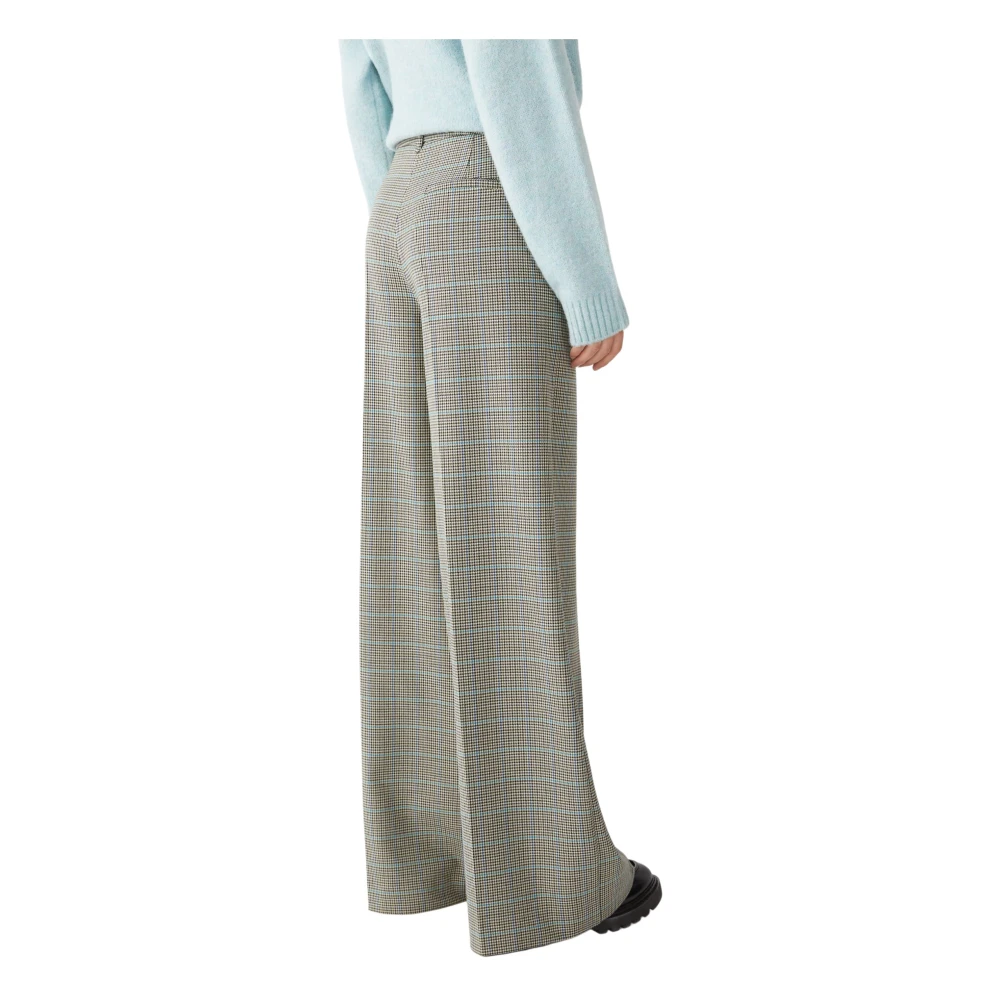 Iblues Groene Wide Leg Broek Green Dames