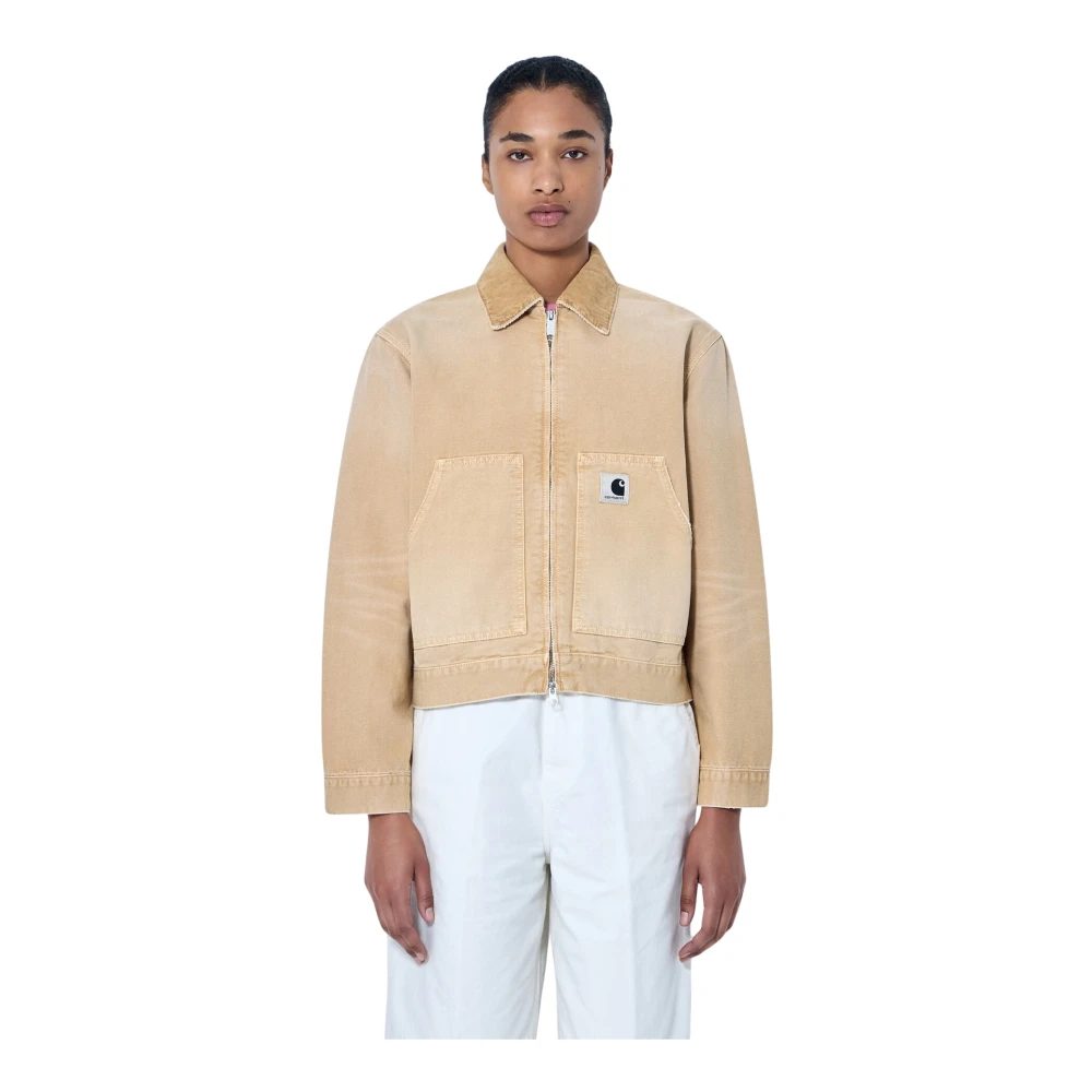 Carhartt Wip Beige Og Arcan Jacket - Woman Jackets M - Immagine 3