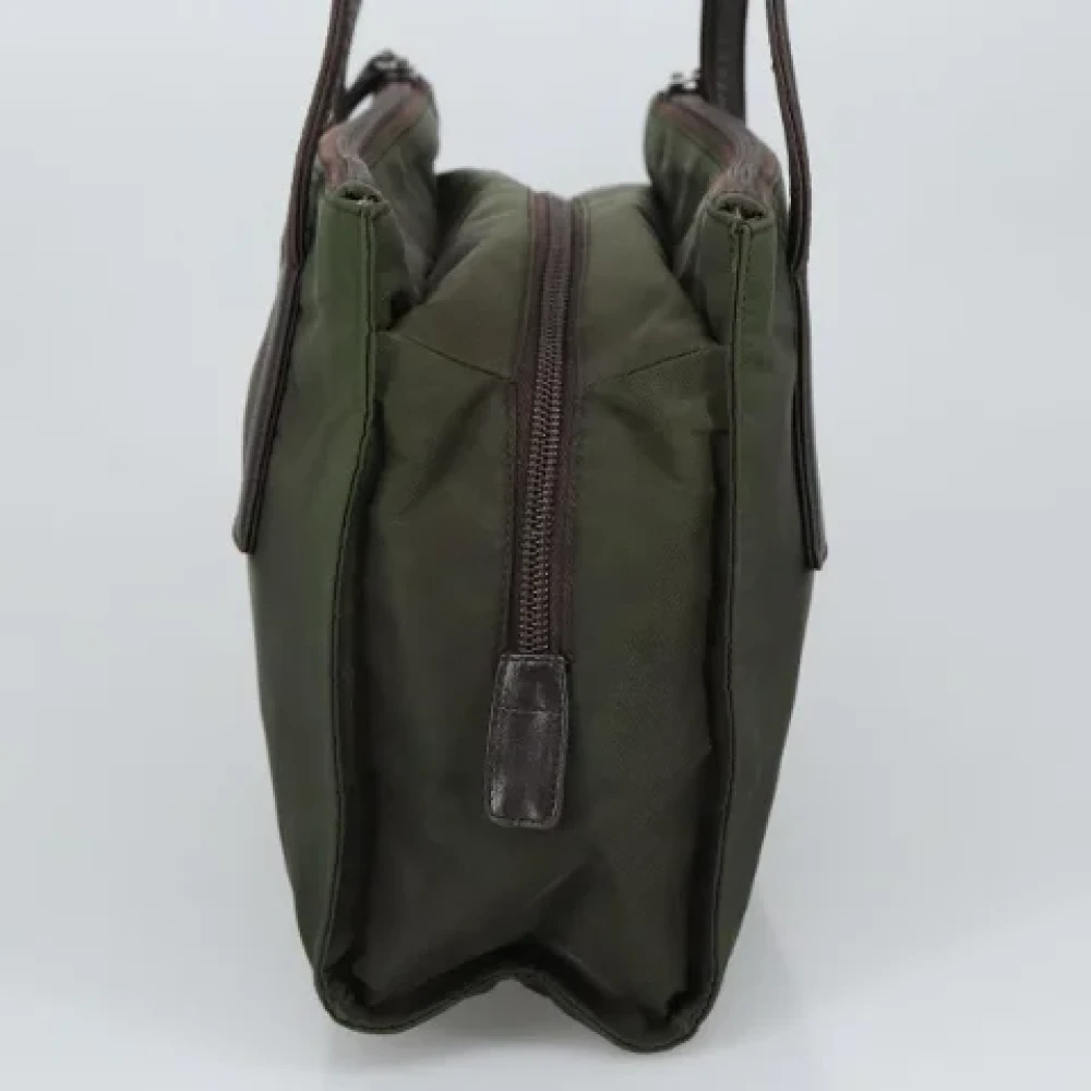 Prada Vintage Pre-owned Leather shoulder-bags Green Dames