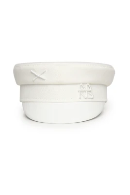Logo Embellished Baker Boy Cap