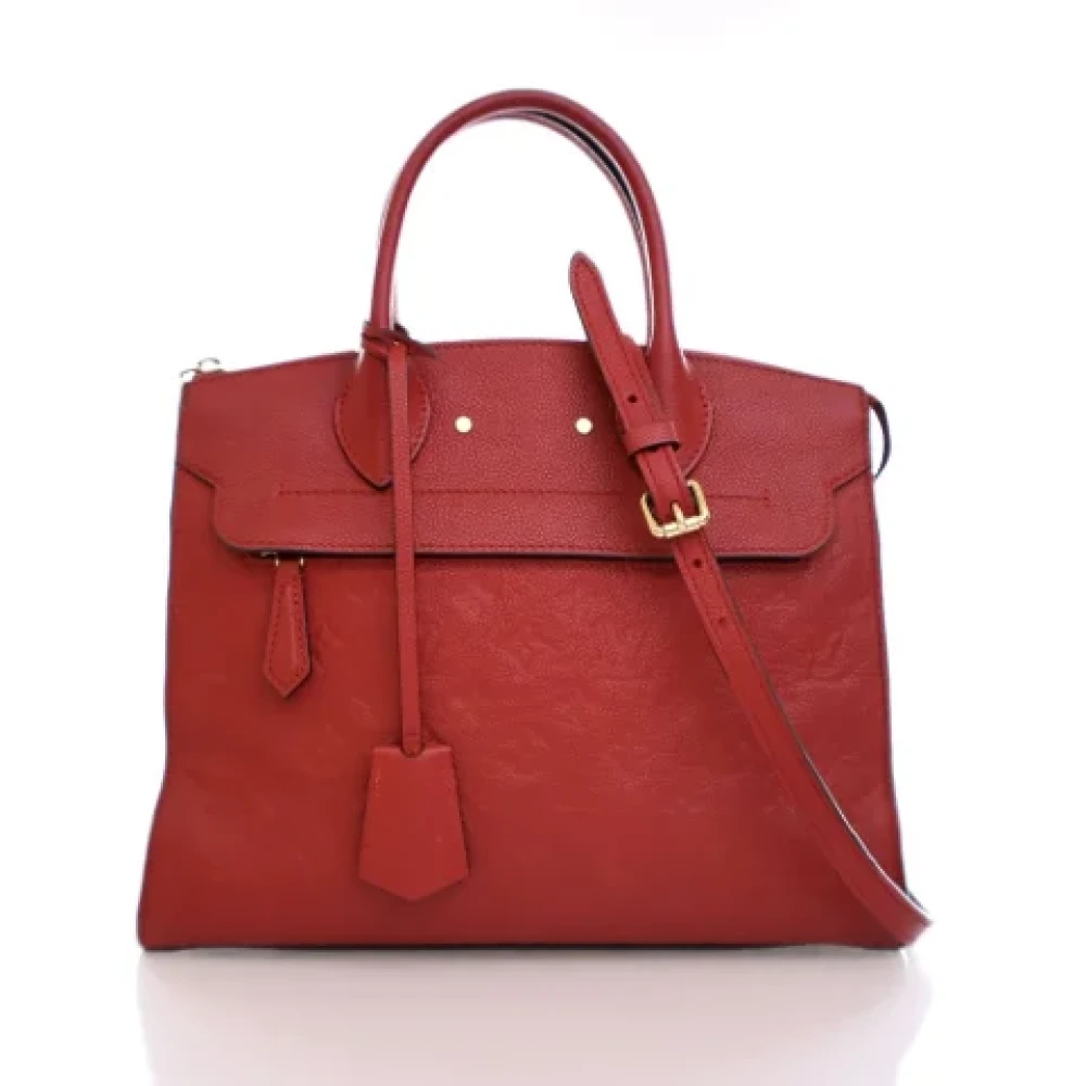 Louis Vuitton Vintage Pre-owned Leather handbags Red Dames