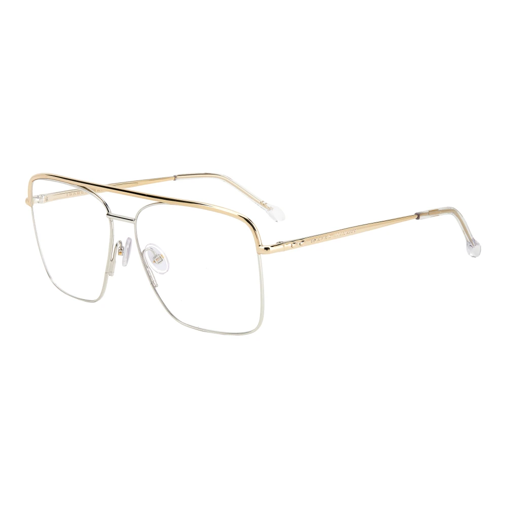 Isabel marant Gold Palladium Eyewear Frames Yellow Unisex