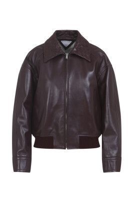 red-leather-jacket-intrecciato-collar