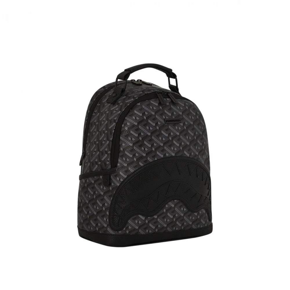 Sprayground 3Dsg Blackout Rugzak met Voorvak Black Unisex