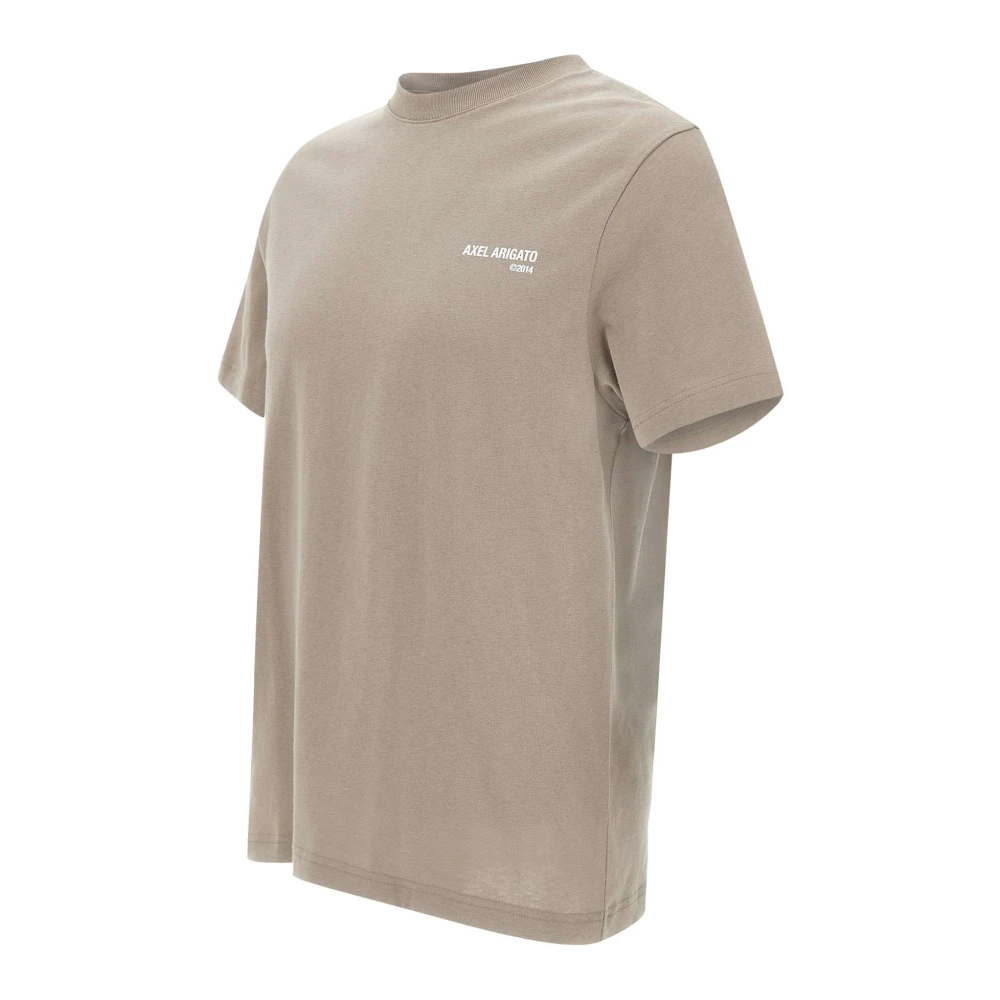 Axel Arigato Legacy Logo Print T-shirt Beige Heren
