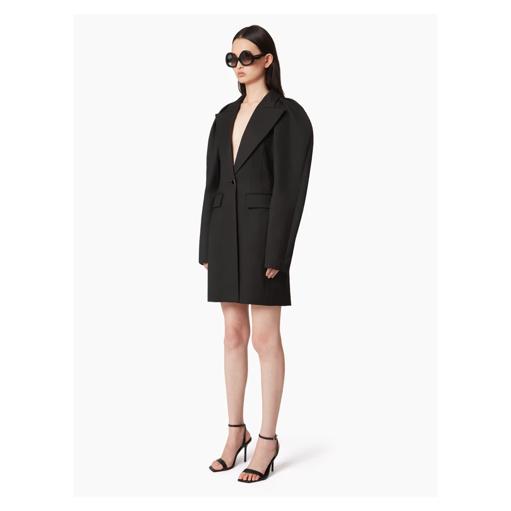 Nina Ricci Halter Coat With Cocoon Black Dames