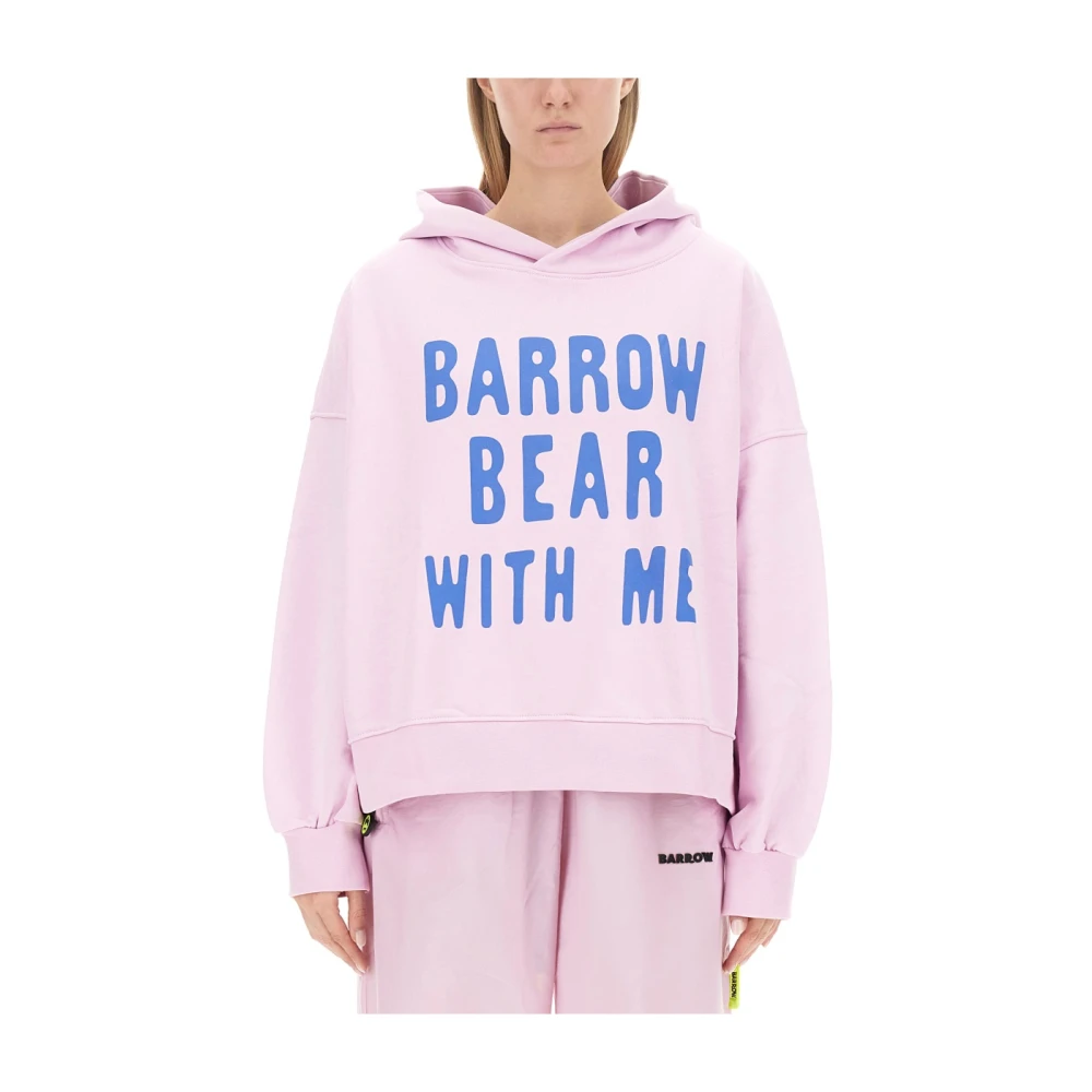 Barrow Logo Sweatshirt voor Vrouwen Pink Dames