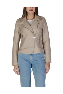 veste-beige-en-polyester-collection-printemps-ete
