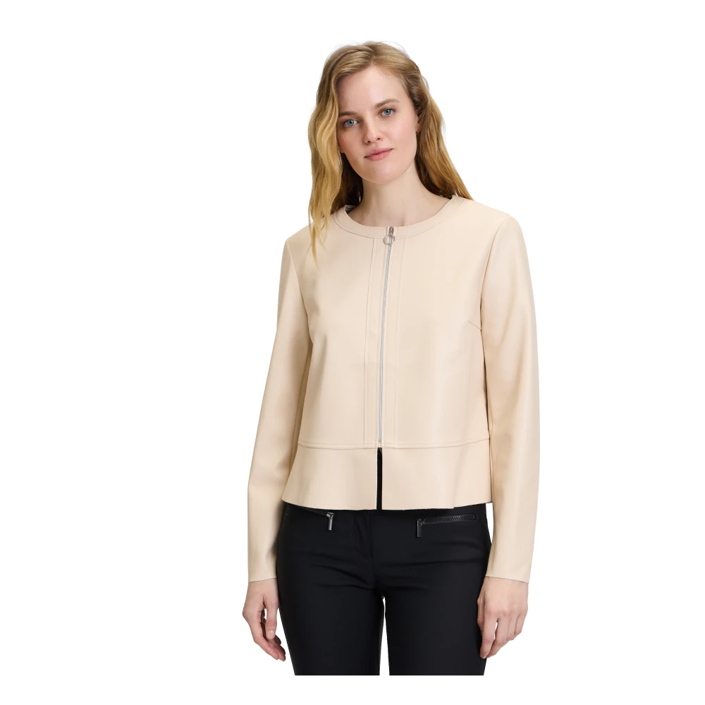 Betty Barclay Korte blazer met rits Beige Dames