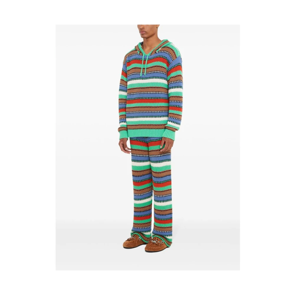 Alanui Groene Hoodie Lange Mouwen Multicolor Heren