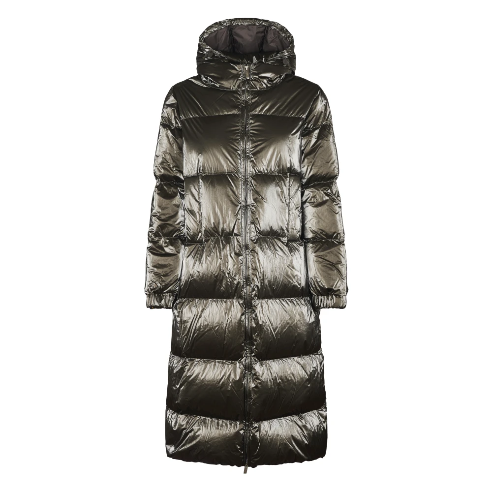 K-Way Women's Green Parkas, S, Short Puffer Jacket