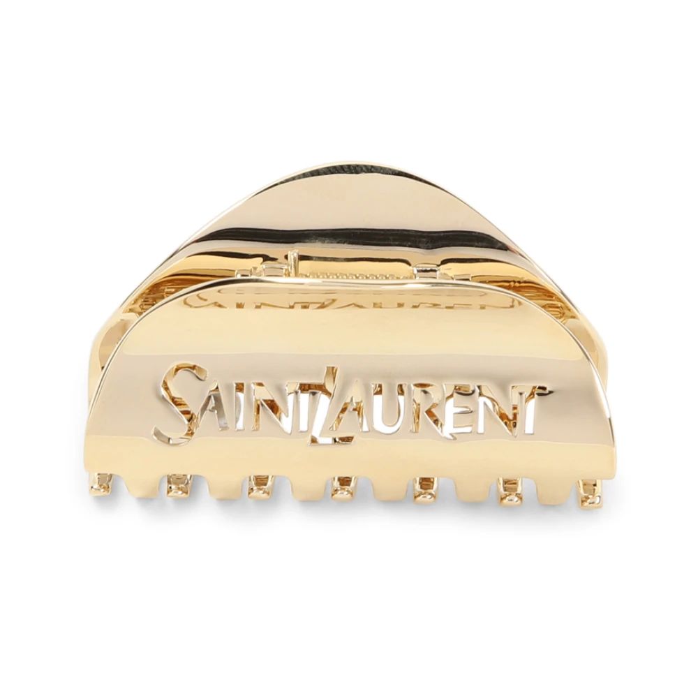 Saint Laurent Gouden Krabklauw Sieraden Accessoire Yellow Dames
