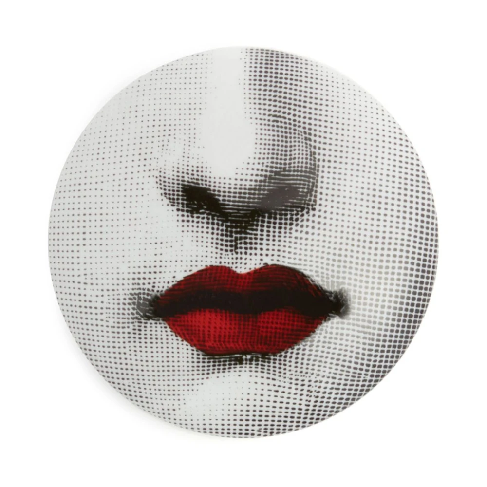 Fornasetti Rode Lippen Porseleinen Sieradendoos White Dames