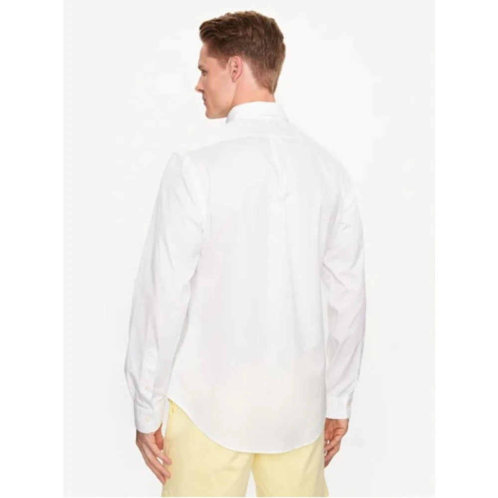 Polo Ralph Lauren Slim Fit Katoenen Shirt Featherweight White Heren
