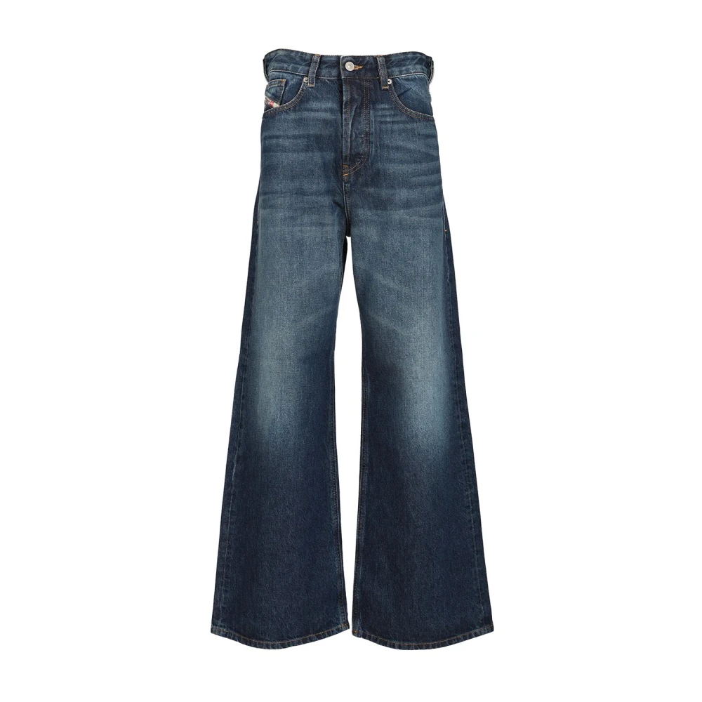 Diesel Jeans - Female - Wide Jeans - Blue - W25 - Jeans