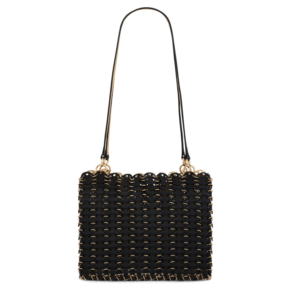 Rabanne Women's Black Iconic Reversible Leather Shoulder Bag