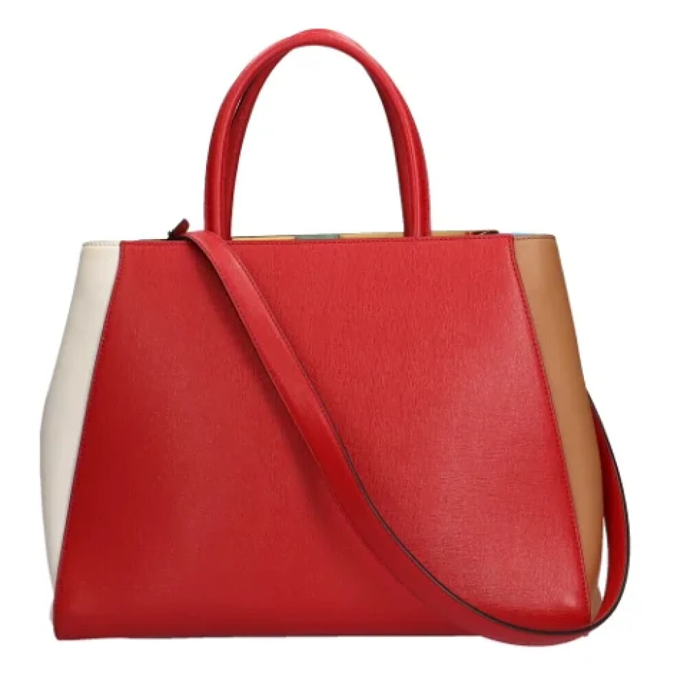 Fendi Vintage Pre-owned Leather shoulder-bags Red Dames